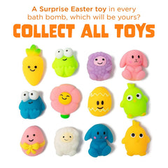 Two Sisters Easter bath bombs show colors and bubbles for a playful bath.
