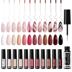 Twoeight gel nail polish collection in 12 colors for versatile at-home manicures