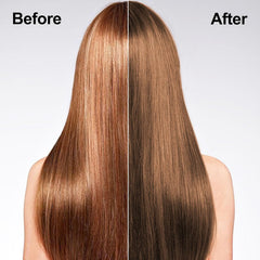 TYAYW dye shampoo applied to dry hair for quick color results