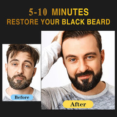 TYAYW beard dye application steps for even color with dry beard