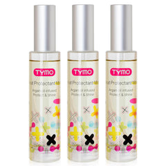 TYMO heat protectant spray – protects hair up to 450°F for silky styles.