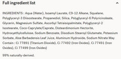 Typology tinted serum 30ml packaging highlights vegan, France-made formula.