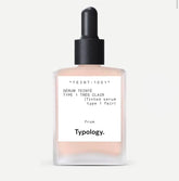 Typology tinted serum bottle with vitamin C for a radiant, natural glow
