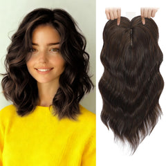 TYQ hair toppers for women add instant volume with clip-in bangs for fuller styling.