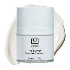 U Beauty Barrier Night Cream jar close-up showing rich texture and overnight hydration
