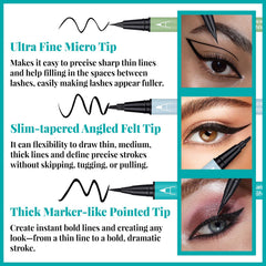 UCANBE ultra-fine micro-tip eyeliner for sharp, thin lines and lash-space filling.