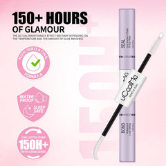 UCOOLME black bond creates a wispy finish for natural-looking lashes
