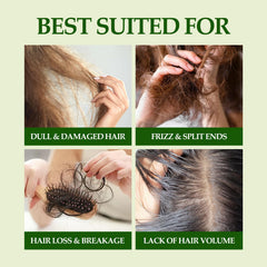 Close-up of hair with shine after using UFNA Batana Oil.