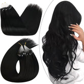 Ugeat 22 inch micro hair extensions close-up beads showing secure hold