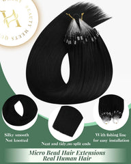 Ugeat 22 inch micro hair extensions installation process