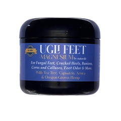 Ugli Feet Magnesium bottle pour shows easy application and quick absorption.