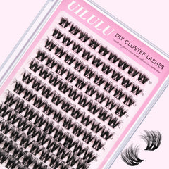 Uilulu lash clusters 10-18mm mix provide versatile length options for fuller daytime lashes.