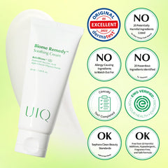 UIQ Biome Remedy Soothing Cream being applied for easy, rapid hydration.