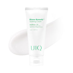 UIQ Biome Remedy Soothing Cream packaging highlighting sensitive-skin friendly hydration.