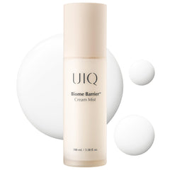 UIQ Biome Barrier Cream Mist, flacon-pompe pour une application facile et propre.