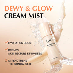 UIQ Biome Barrier Cream Mist, application-quotidienne, hydrate sans film gras.