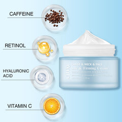UJhay Retinol Neck Cream bottle for daily, on-the-go application.