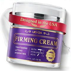 UKVOA Anti Aging Cream bottle pump for easy daily application on face and neck.
