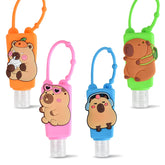 UlBemoll capybara travel bottles four-pack for on-the-go essentials.