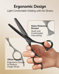 ULG dual-end comb used for detangling and sectioning while styling