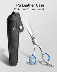 ULG sapphire pivot detail on hair cutting scissors