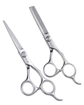 ULG Hair Cutting Scissors Set with razor-sharp blades for precise, clean cuts.