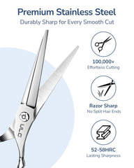 ULG Japanese 440C stainless steel blades close-up highlighting durable, sharp performance.