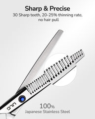ULG thinning scissors razor-sharp blades ensure precise trims