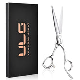 ULG professional hair cutting scissors razor-sharp blade close-up for precise cuts
