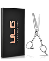 ULG professional thinning scissors with 6.7 inch blades for precise texturing in salons