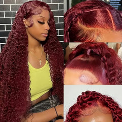 ULRICA Burgundy Wig 13x4 HD Lace delivers seamless parting across skin tones.