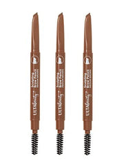Ulta Beauty Sculpting Brow Pencil in soft brown, 3-pack, for quick brow definition.