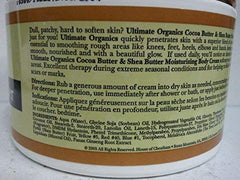 Texture close-up of Ultimate Organics cream for smooth, fast absorption.