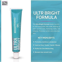 ULTRA BRIGHT Brightening Gel bottle closeup emphasizing smooth texture and even tone.