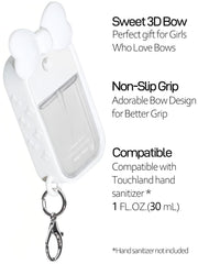 ULTRASKINX Ribbon Bow Case with reinforced keychain hole for bags or keys.