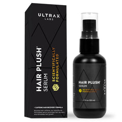 Hair Plush bottle front by Ultrax Labs for daily use and scalp refresh