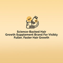 Ultrax Labs Hair Rush vitamin blend image showcasing 23 nutrients for hair health