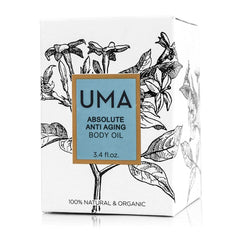 UMA Absolute Anti-Aging Body Oil neroli-rose blend, soothing aroma and skin support.
