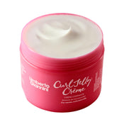 Umberto Giannini Curl Jelly Styling Crème bottle close-up showing rich formula for smooth curls.