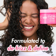 Curl Jelly Styling Crème texture swatch reveals creamy, hydrating consistency for curls.