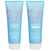 Umberto Giannini Thirsty Curls shampoo bottle delivering deep hydration for dry curls