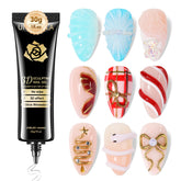 UNA GELLA 3D nail art bottle pour for precise natural-nail application