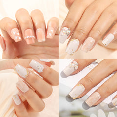UNA GELLA full-cover clear tips for flawless at-home manicures.