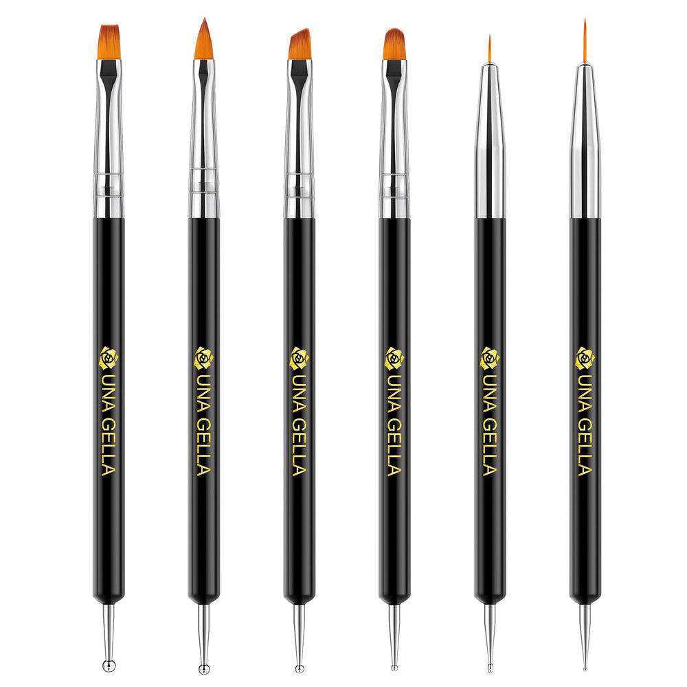 UNA GELLA flat brush for smooth gel application