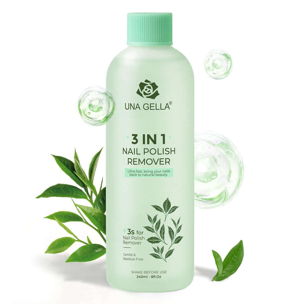 UNA GELLA nail polish remover cap for quick, easy removal.