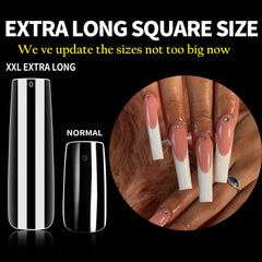 UNA GELLA ABS material nail tips offer clear shine and durability