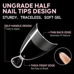 UNA GELLA self-handle tips for convenient DIY manicure