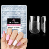 UNA GELLA short square gel nail tips for an easy home manicure with full coverage.