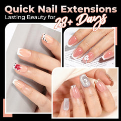 UNA GELLA soft gel nail tips with a no-curve design for natural-looking extensions.