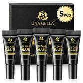 UNA GELLA nail glue with 30-second dry time for fast, durable nail applications.